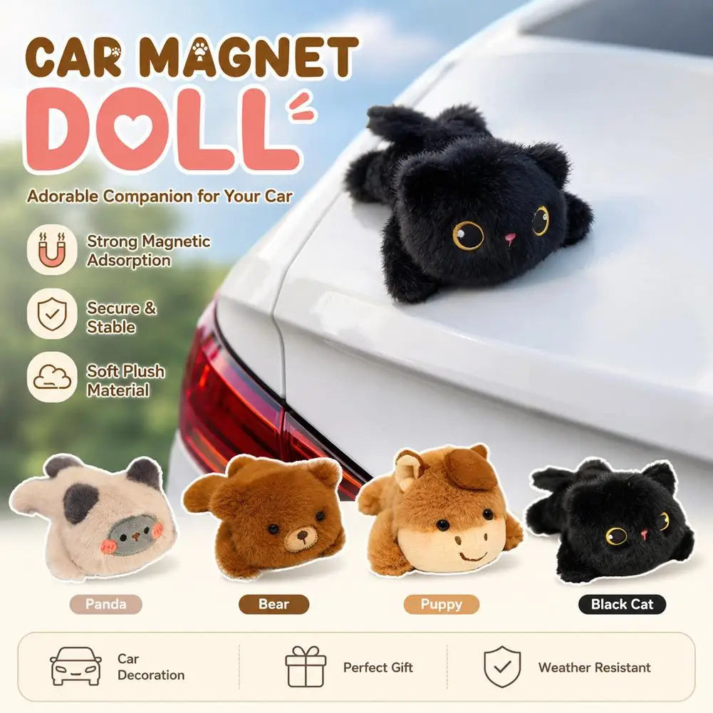 Magnetic Car Plush Companion