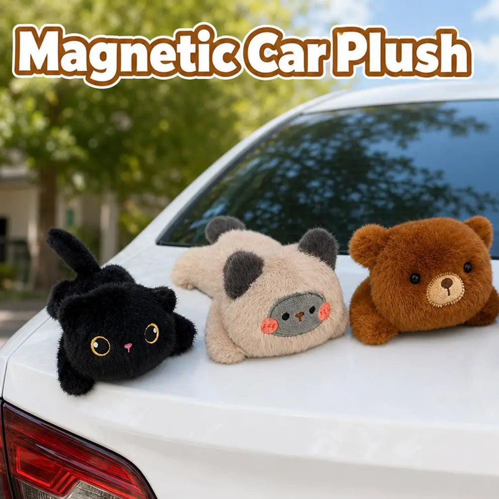 Magnetic Car Plush Companion
