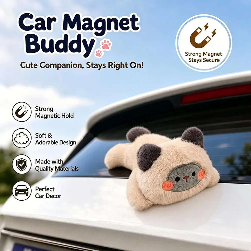 Magnetic Car Plush Companion