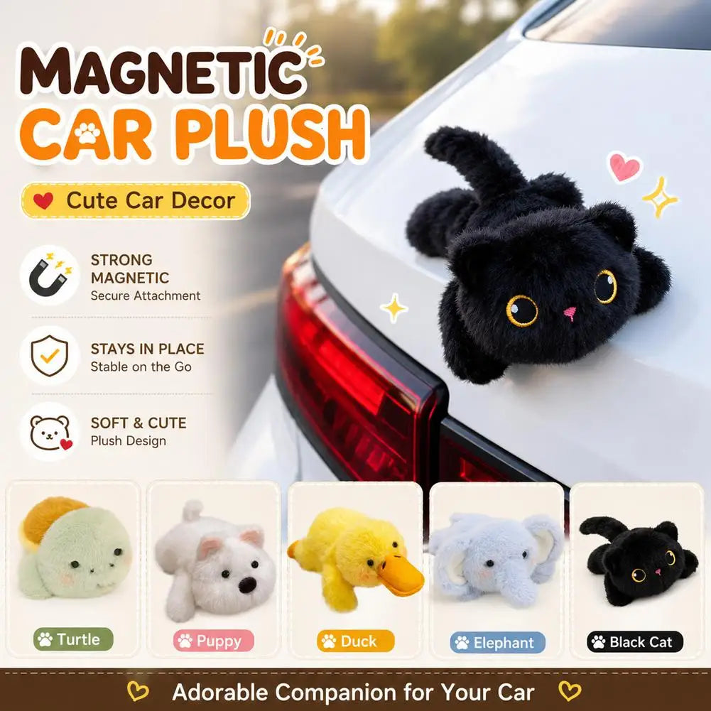 Magnetic Car Plush Companion
