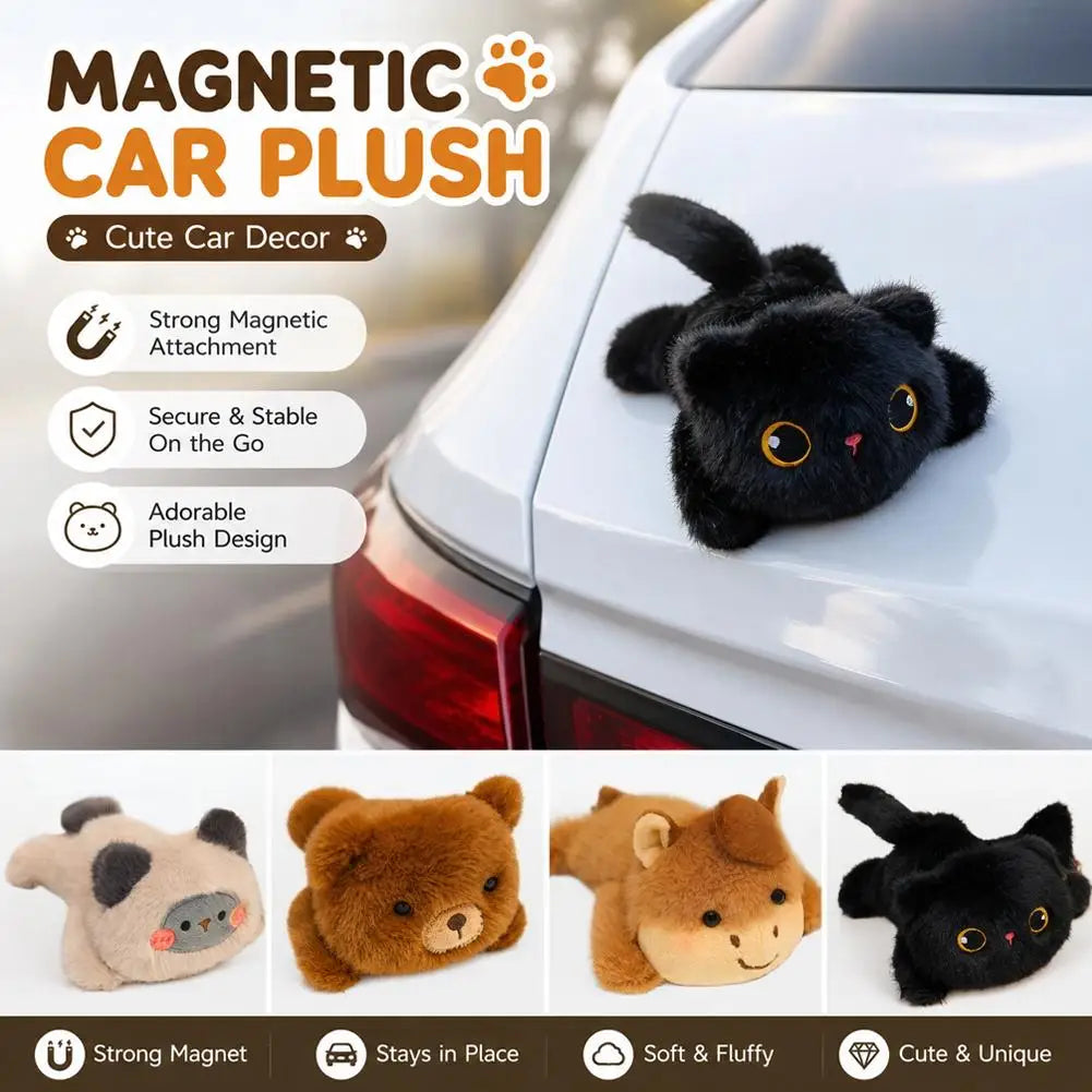 Magnetic Car Plush Companion