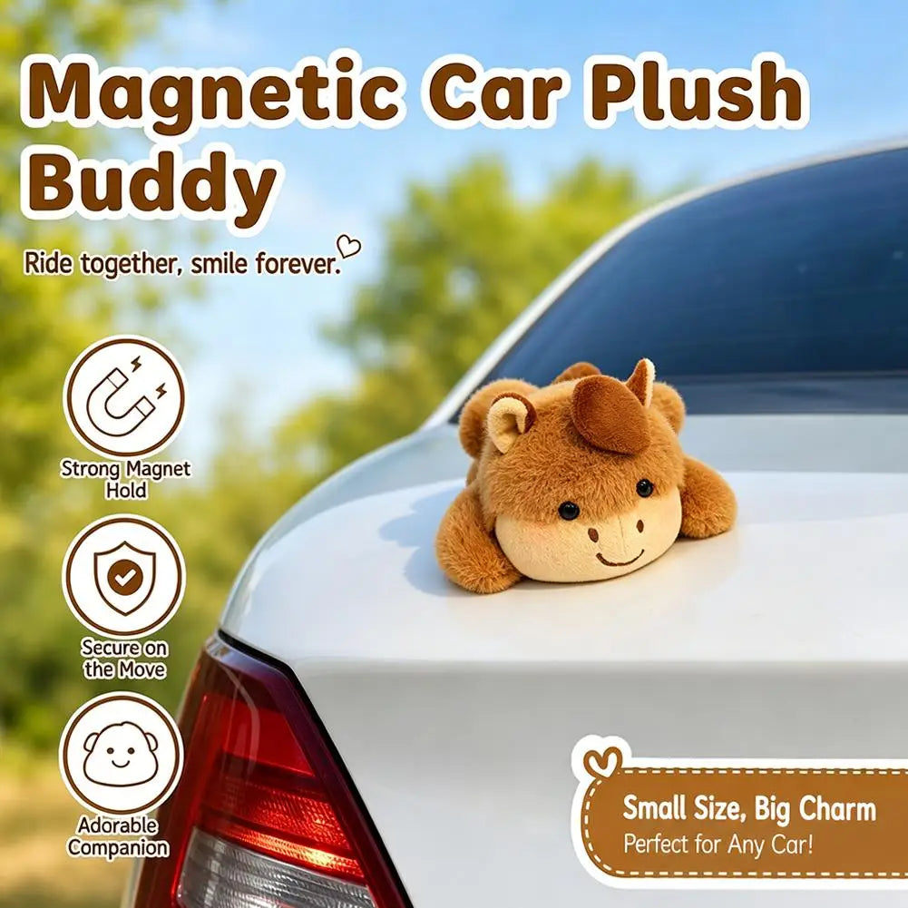 Magnetic Car Plush Companion